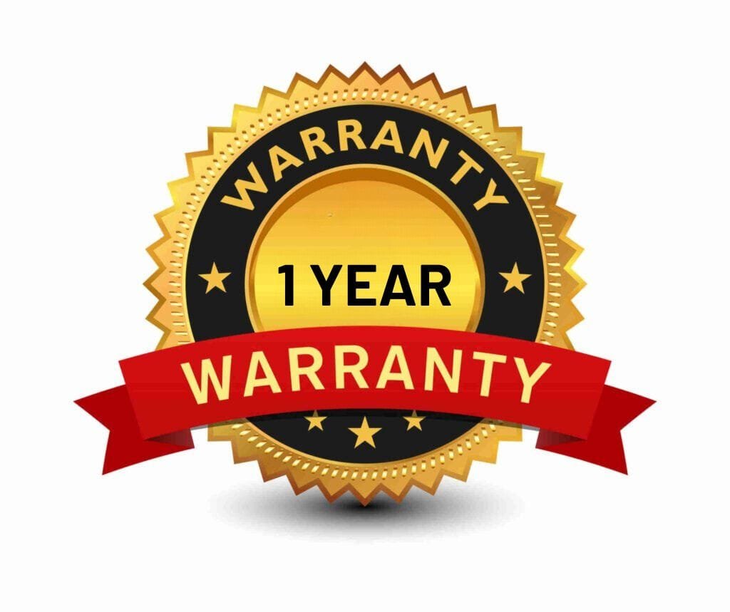 1 Year Warranty